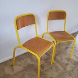 Set of 2 school chairs