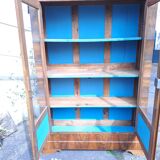 Louis Philippe blond walnut bookcase