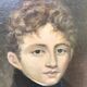 Portrait de jeune homme, huile sur toile