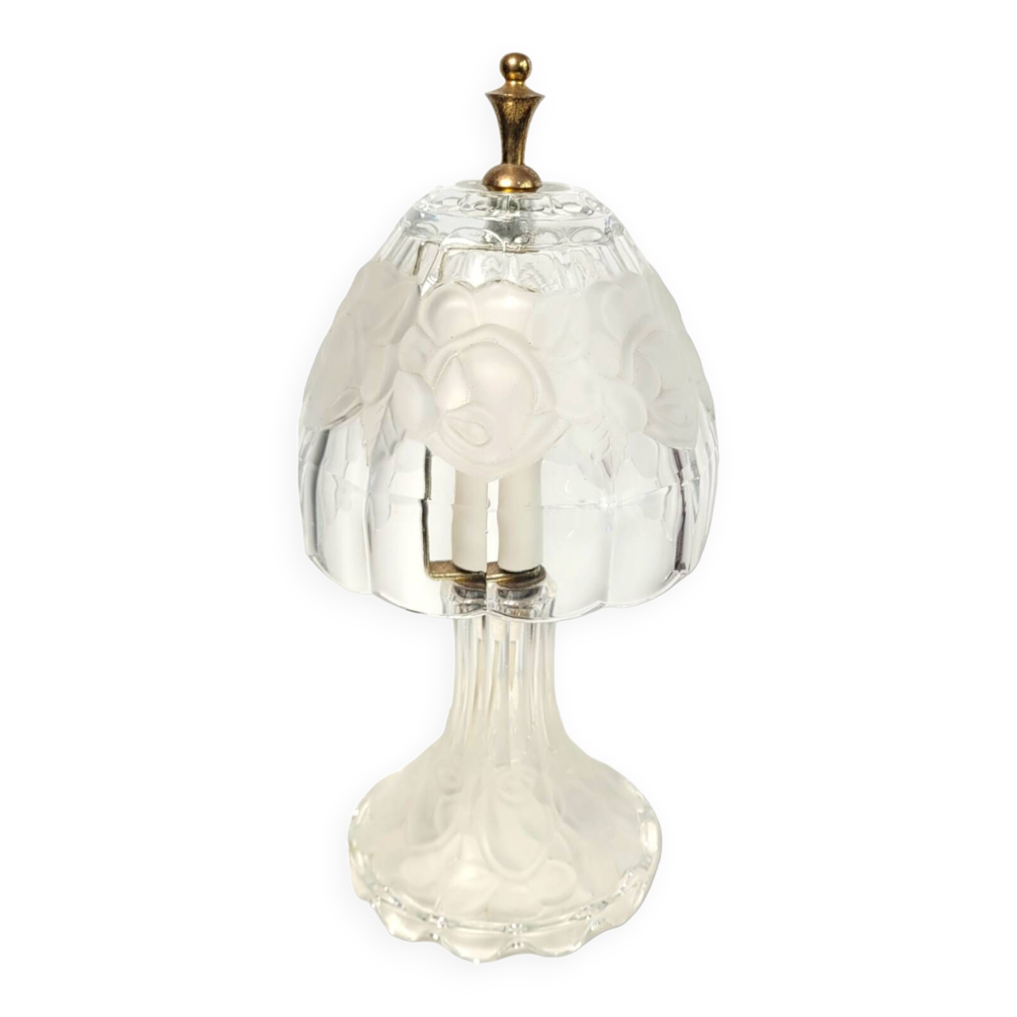 1960 crystal boudoir lamp