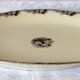 Large old oval dish in art deco porcelain