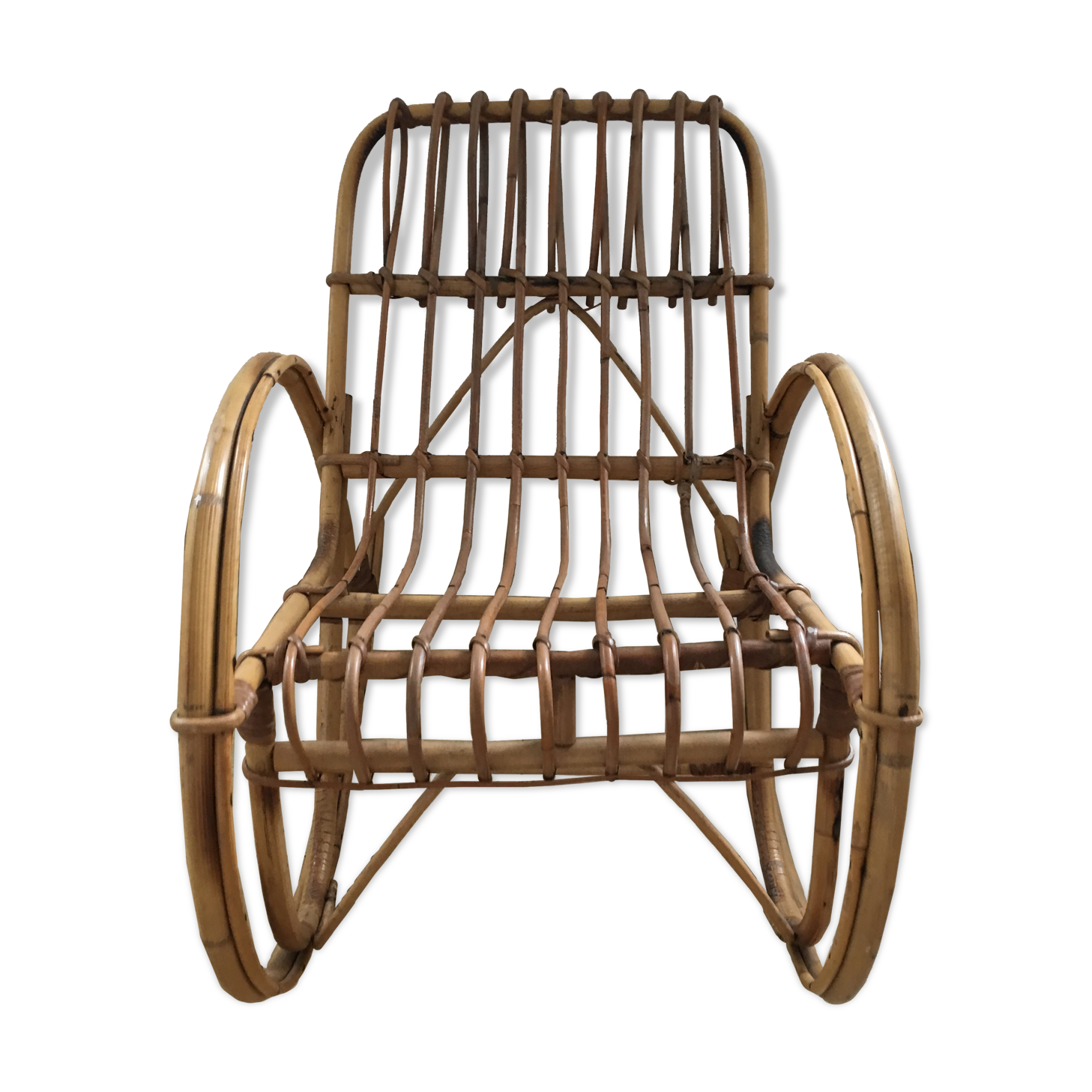 Rocking child rattan