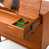 Vanity dresser in teak by Ib Kofod-Larsen 1960s
