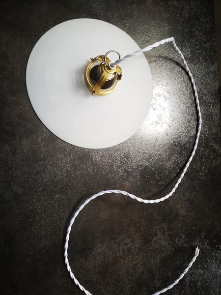 Pendant lampshade opaline