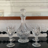 Bohemian crystal liqueur service