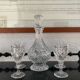 Bohemian crystal liqueur service
