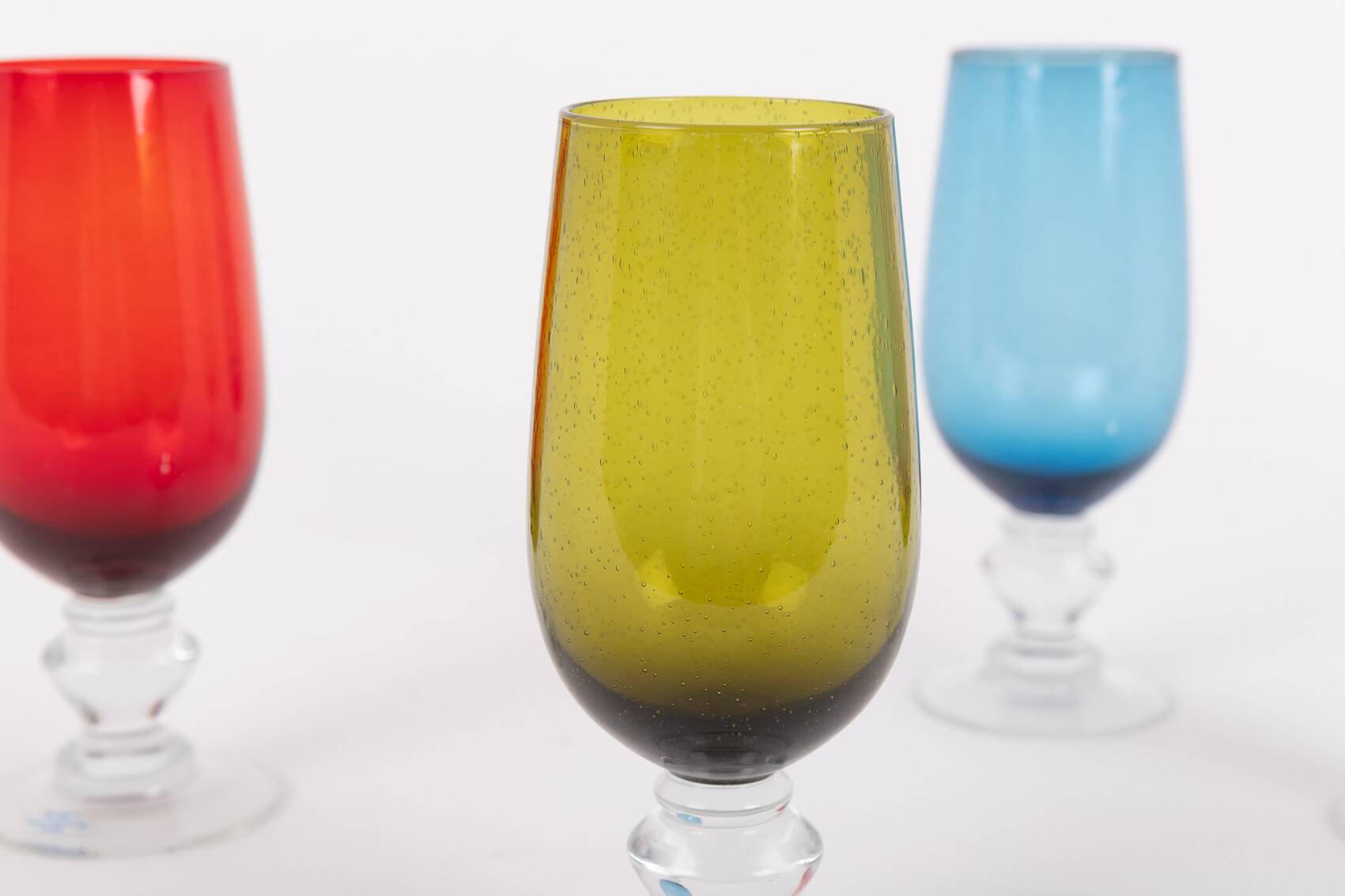 Set of 4 vintage glasses from Andrea Fontebasso, Italy 1980’s