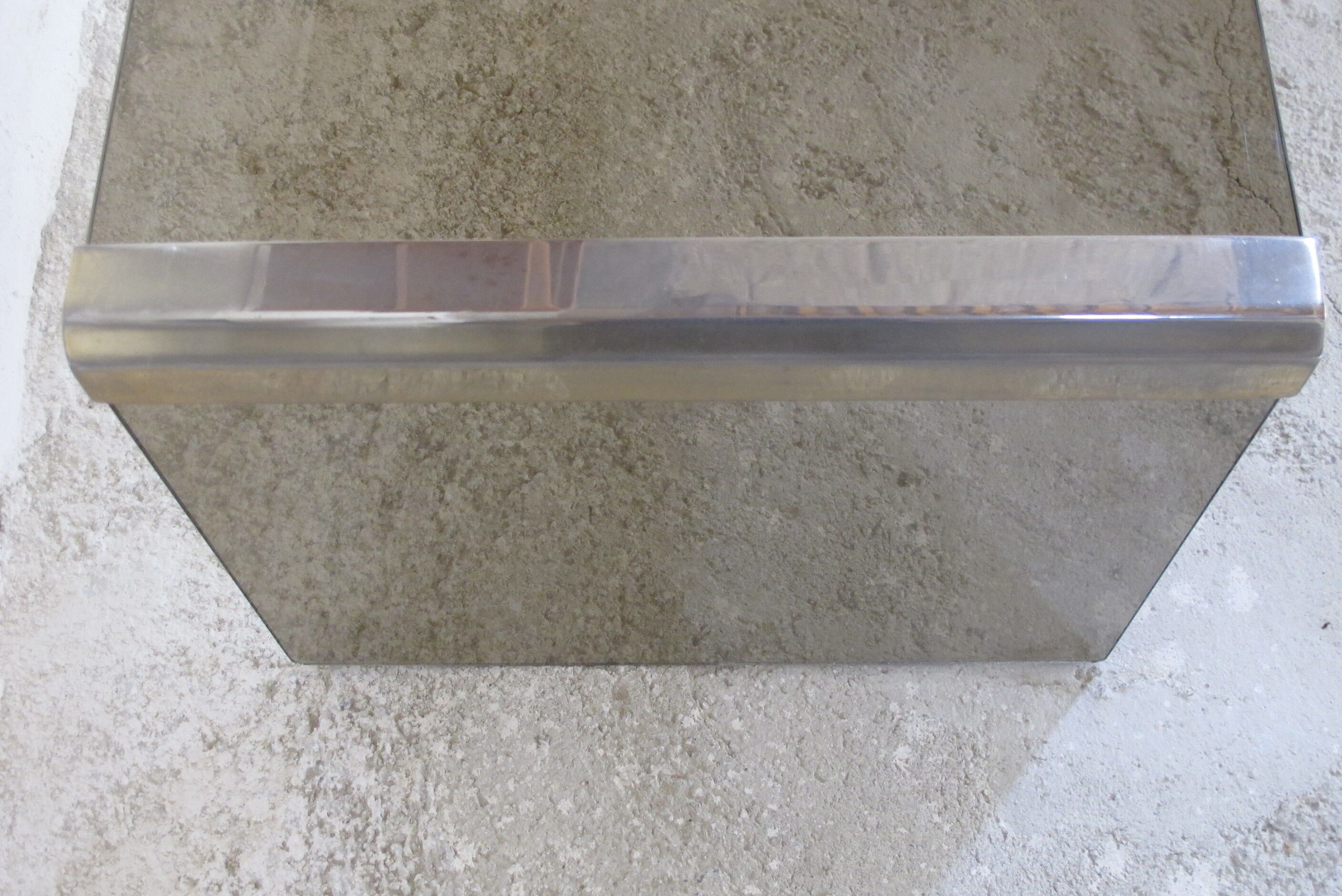 Galotti and Radice 70s smoked glass coffee table