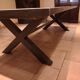 large table without chairs