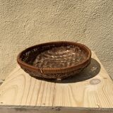 Empty cup woven wicker pocket