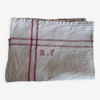 Nappe en lin avec monogramme