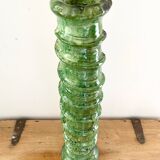 Green terracotta candle holder 60 cm