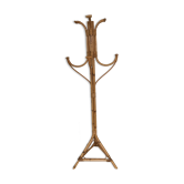 Porte manteau en rotin année 60