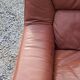 Paire de fauteuils et canapé De Sede en cuir cognac des années 70/80