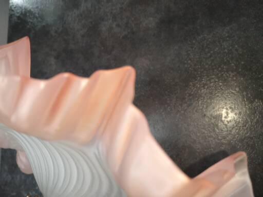 Ceiling light old pink opaline serrated handkerchief art deco 1930