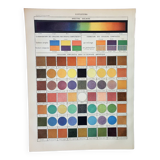 Old engraving 1898, Colors 1, multicolored, gradient • Lithograph, Original plate