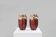 Pair of Sculptural Art Deco Glazed Ceramic Vases, Belgium 1930s