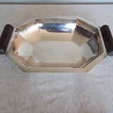 Art deco style stainless steel dish