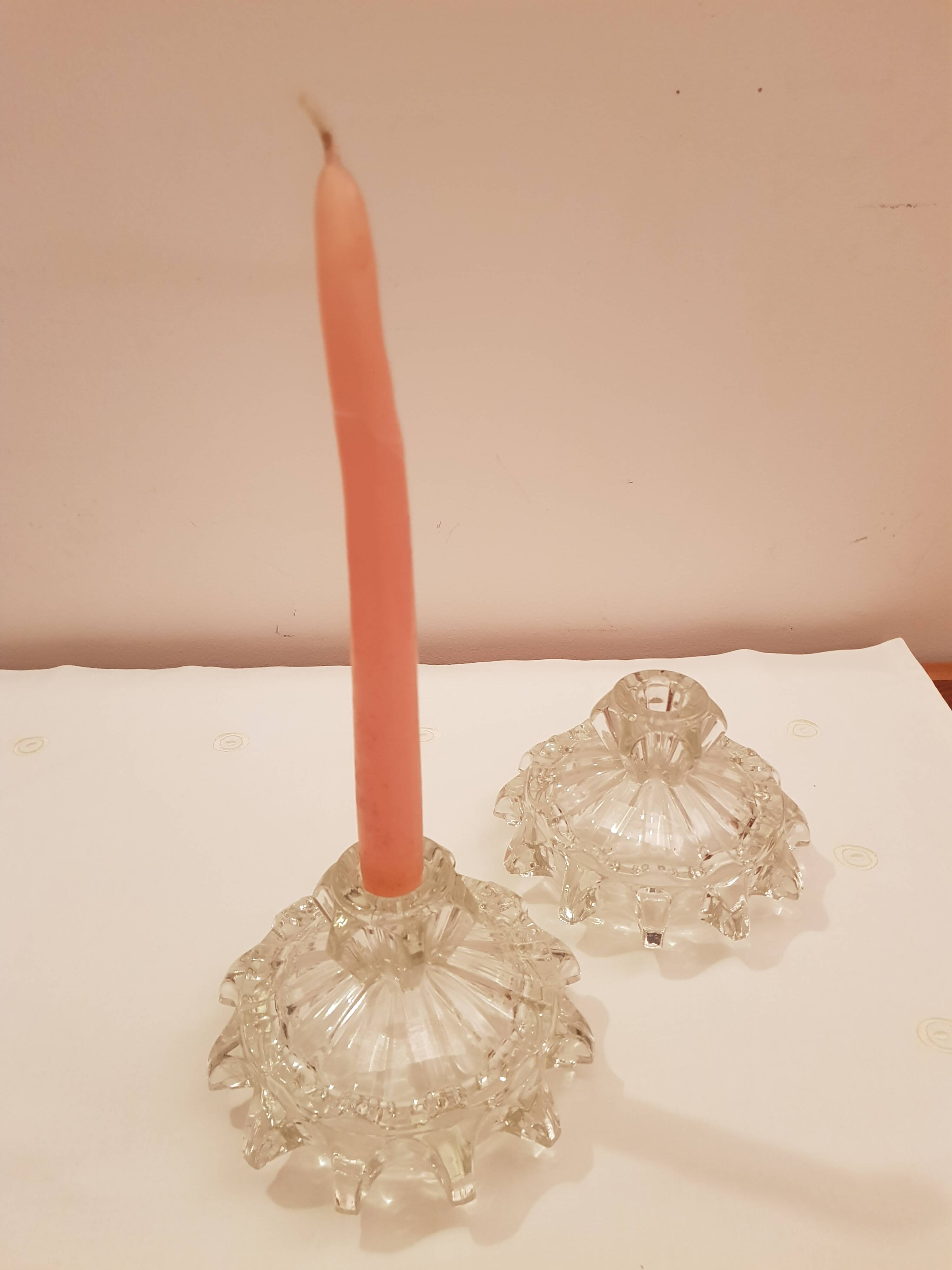 Pair of Art Deco candlesticks