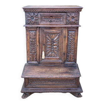 Oratory furniture or oak kneeler, 18th century period