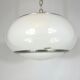 Stilux Milano, white perspex and aluminum ceiling lamp from 60s
