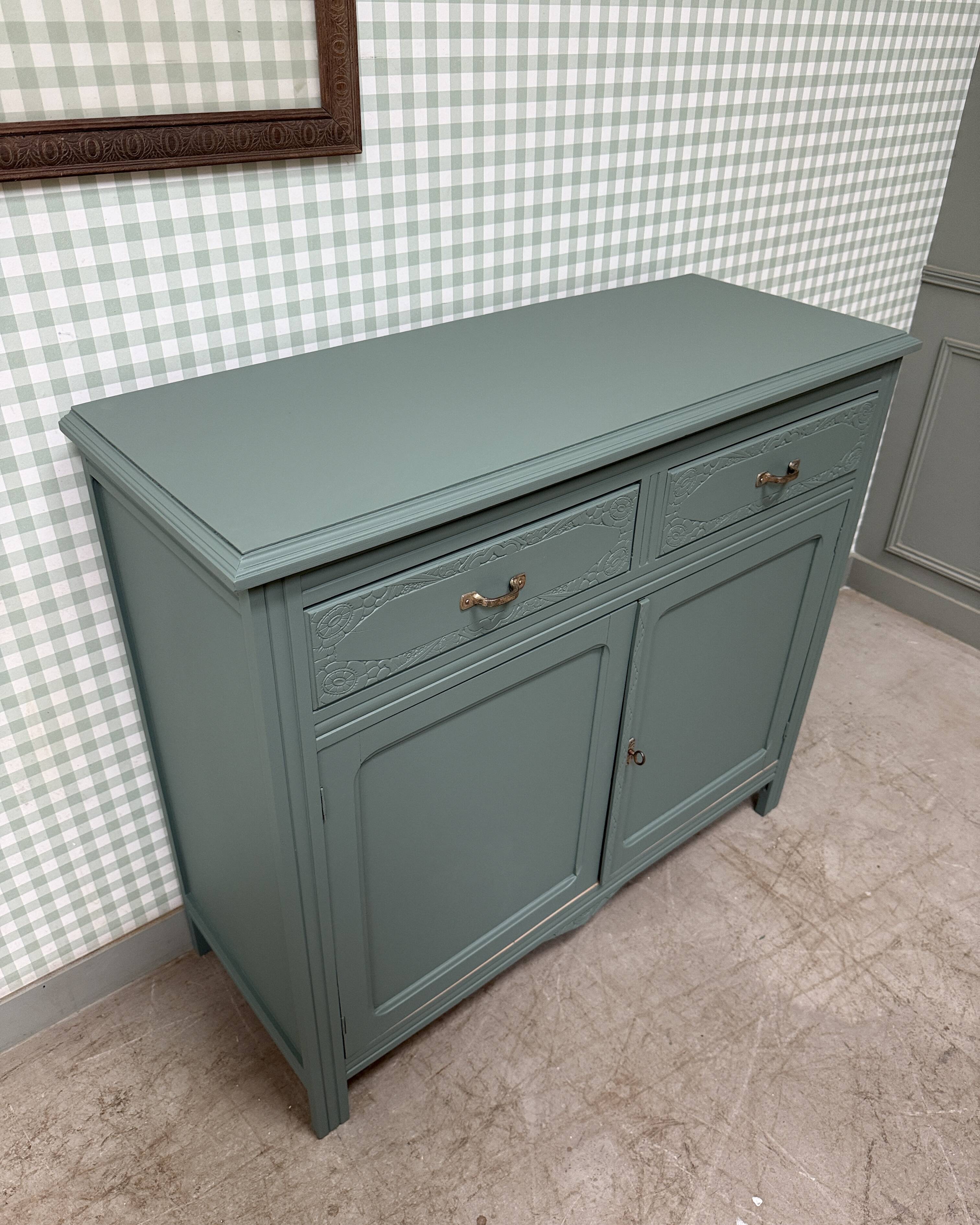 Buffet art déco vert (rénové)
