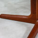 Round danish teak & white dining table, 1960s