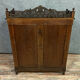 Exceptional furniture for this Napoleon III period living room library in curved mahogany shape