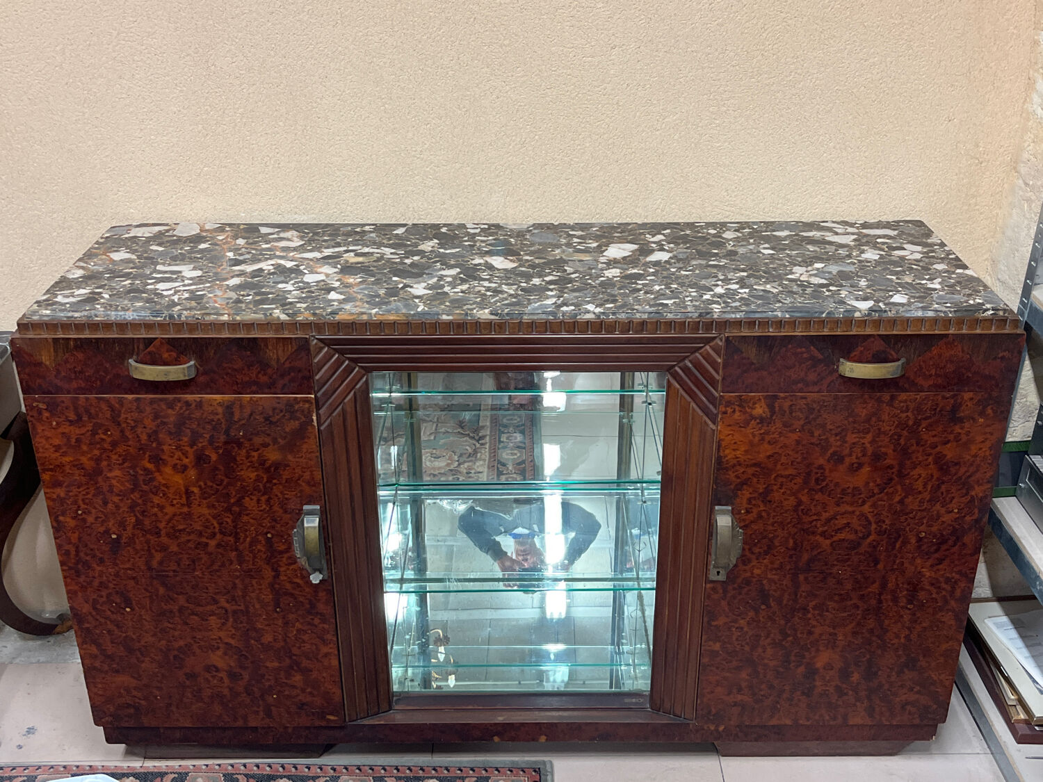 Art Deco furniture, display cabinet