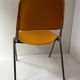 Vintage yellow metal chair Don Albinson for Knoll