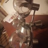 Chandelier chrome flowers 3 balls 1970