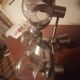 Chandelier chrome flowers 3 balls 1970