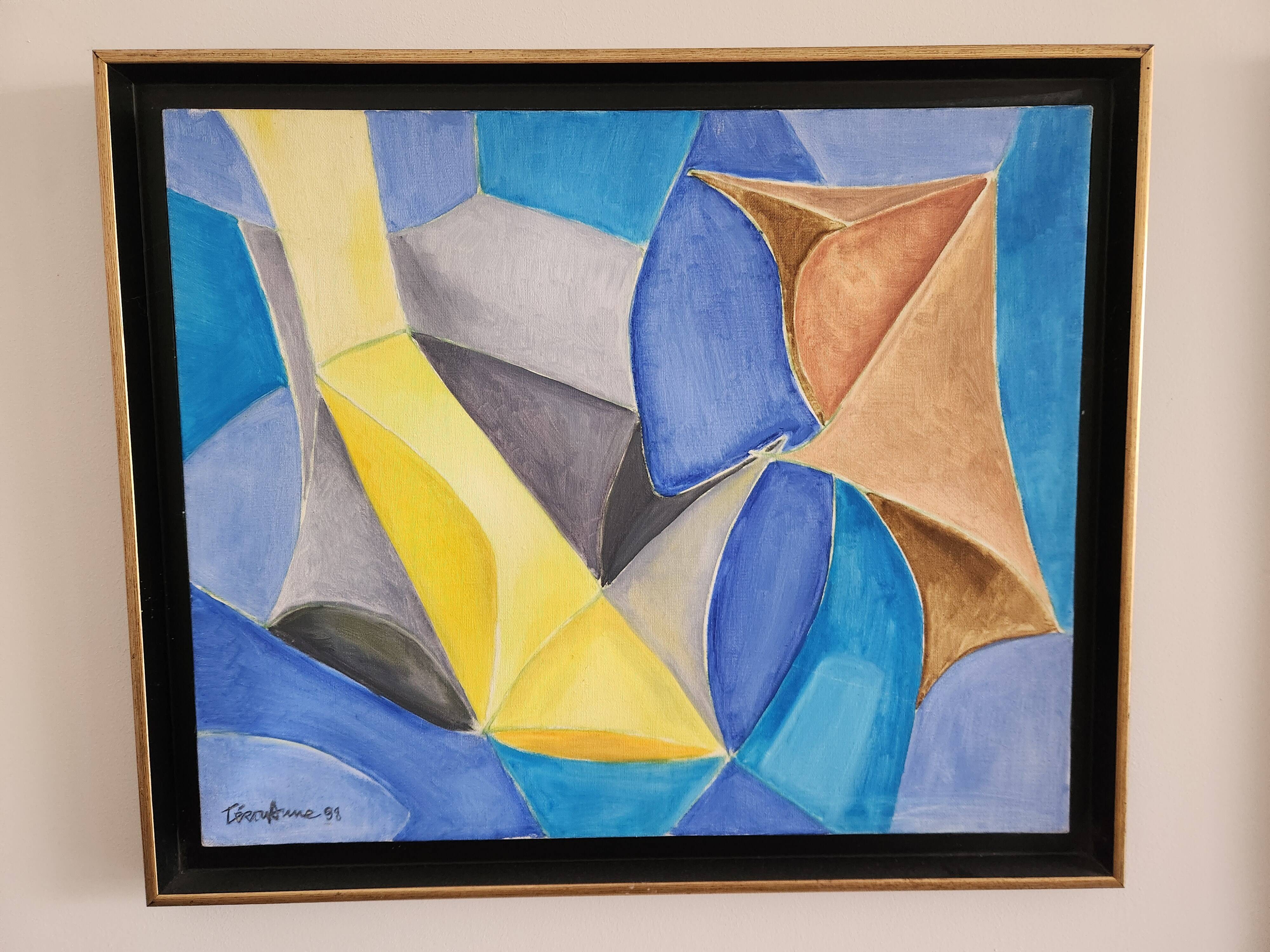 Pair of oils on canvas by lucille terouanne