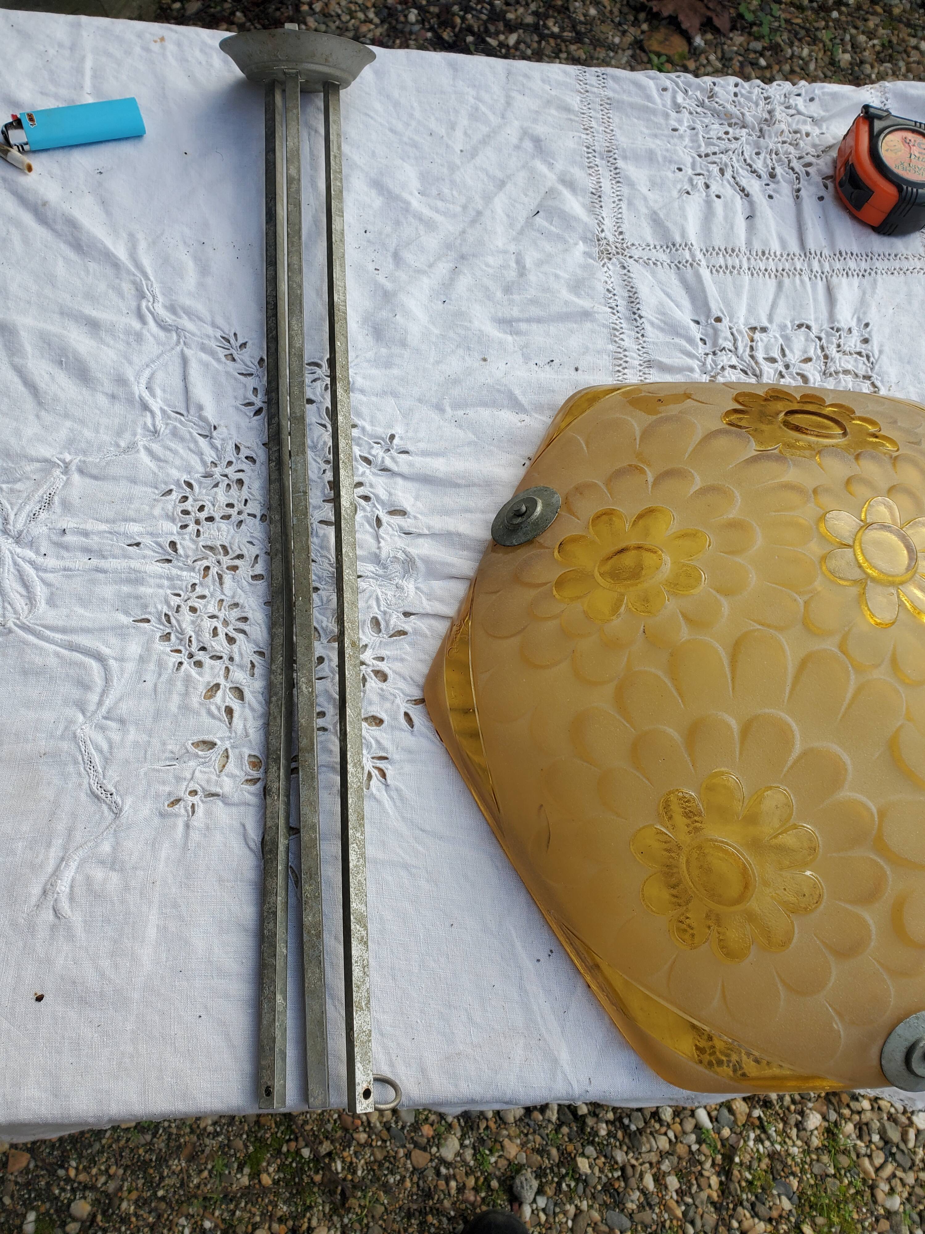 Suspension basin marguerite art deco