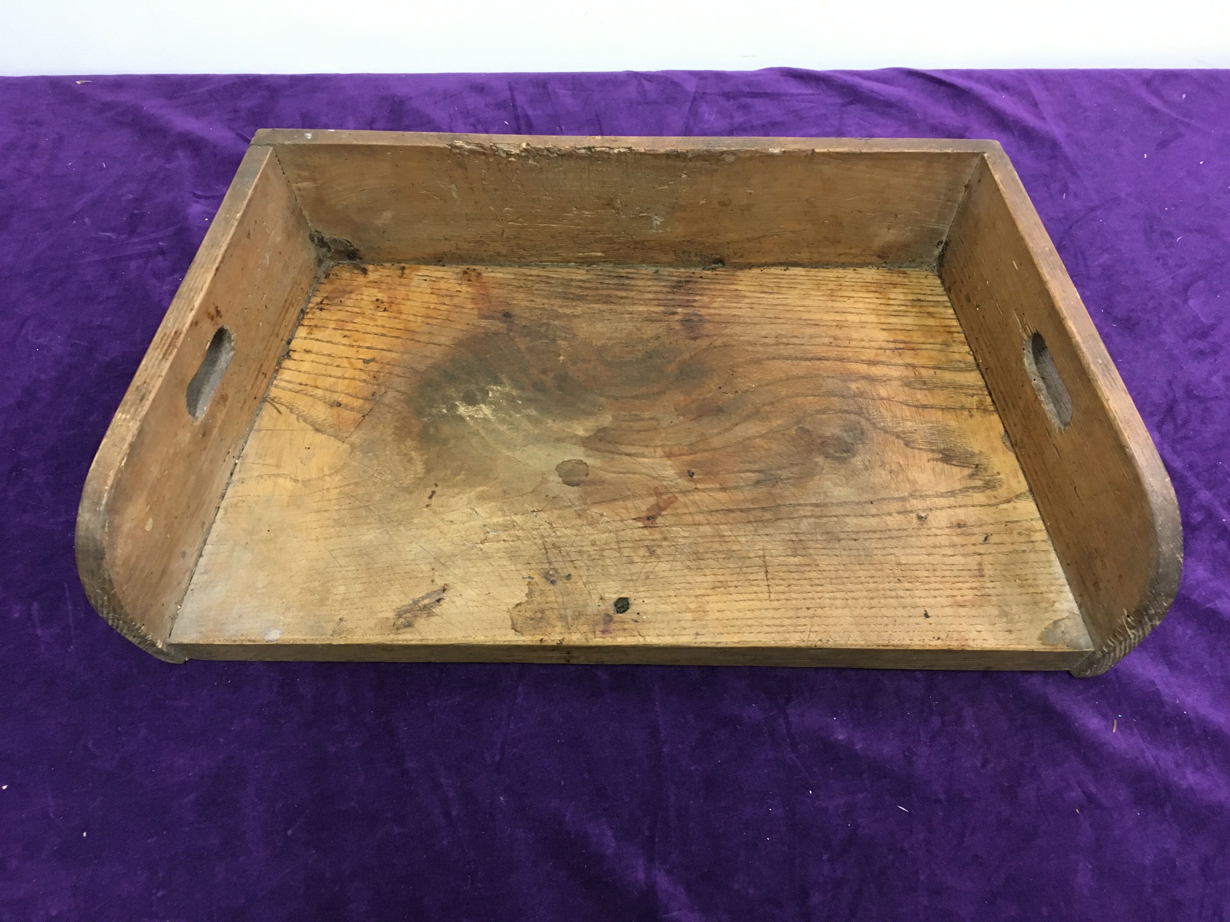 Butcher's log tray old grocery store