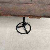 Grande table en bois ancienne esprit industriel