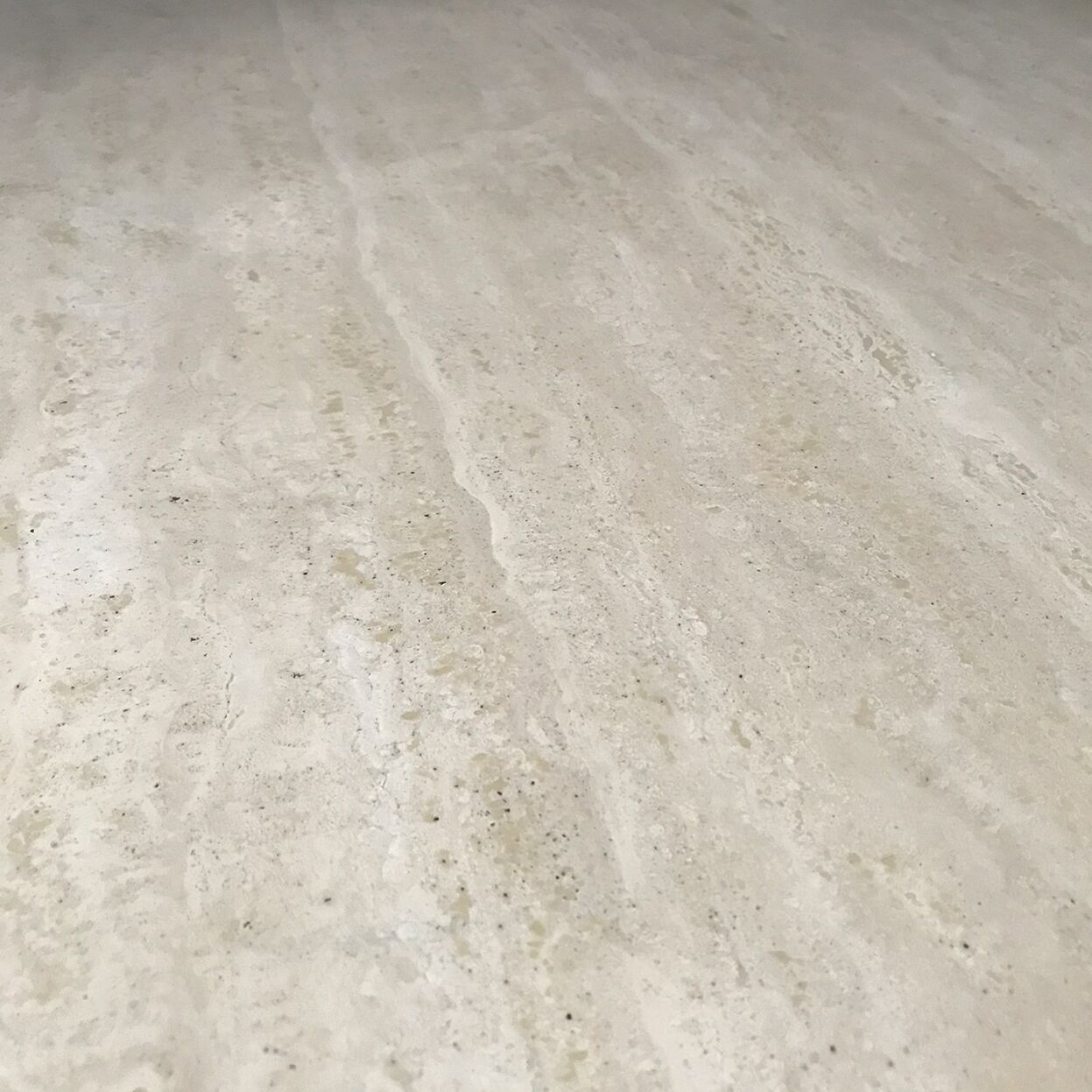 Mid century square travertine coffee table
