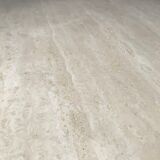 Mid century square travertine coffee table