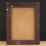 Antique Italian painting of Saint Jerome from the 17th century