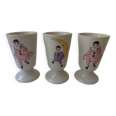 3 ceramic mazagrans