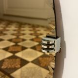 Vintage beveled smoked mirror