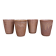 4 Digoin stoneware glasses