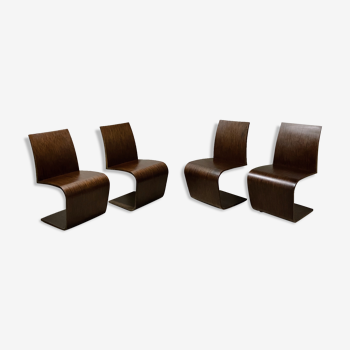 Series of four design chairs