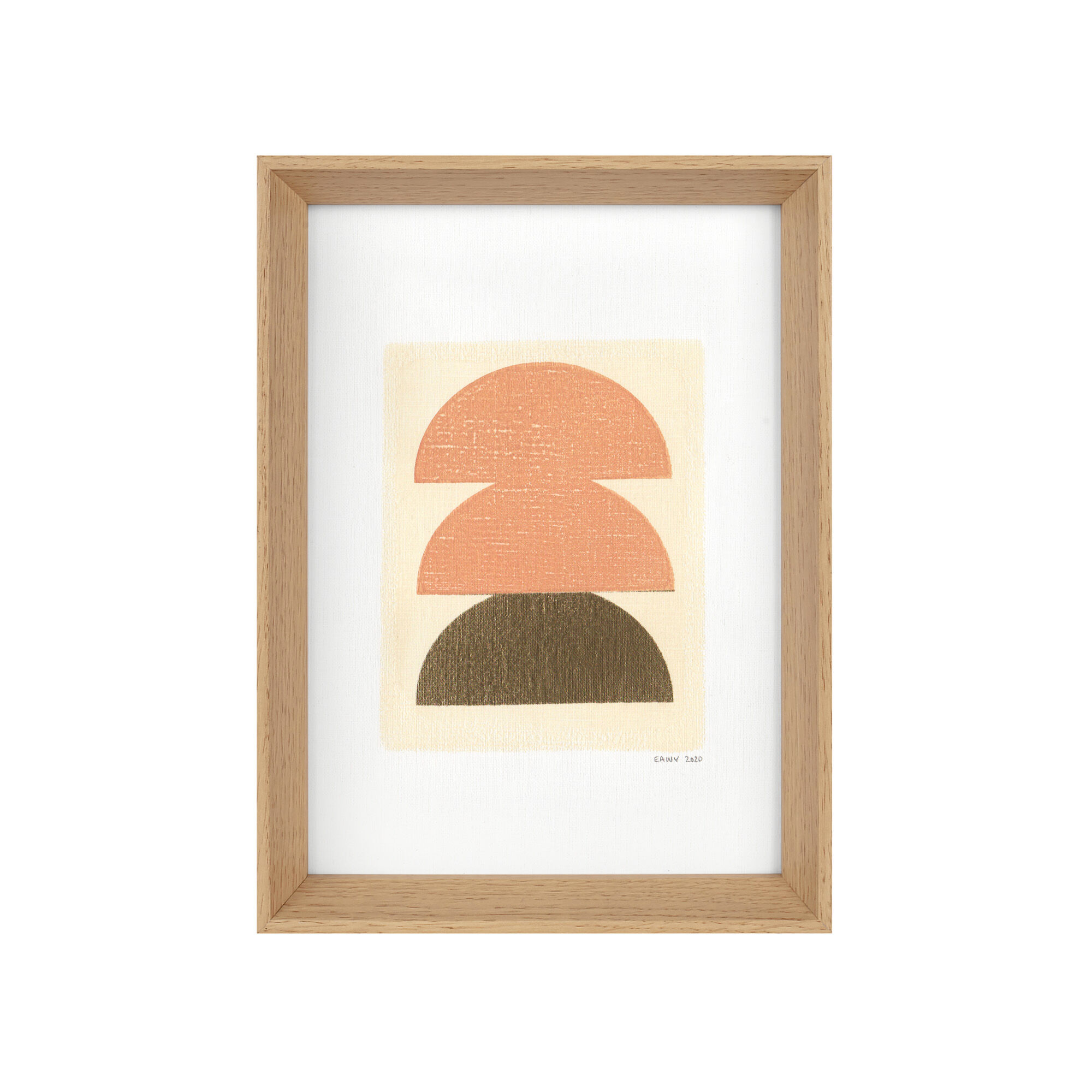 Painting on paper, dated and signed without frame