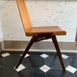 Series of 6 stackable industrial chairs, Roland Rainer for Emil & Alfred Pollak, ca 1950