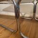 Vintage coffee table in chrome and smoked glass 70s