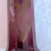 Vase vieux rose style art nouveau japonisant