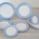 Hollow earthenware plates Café Gilbert by Moulin des Loups Vintage