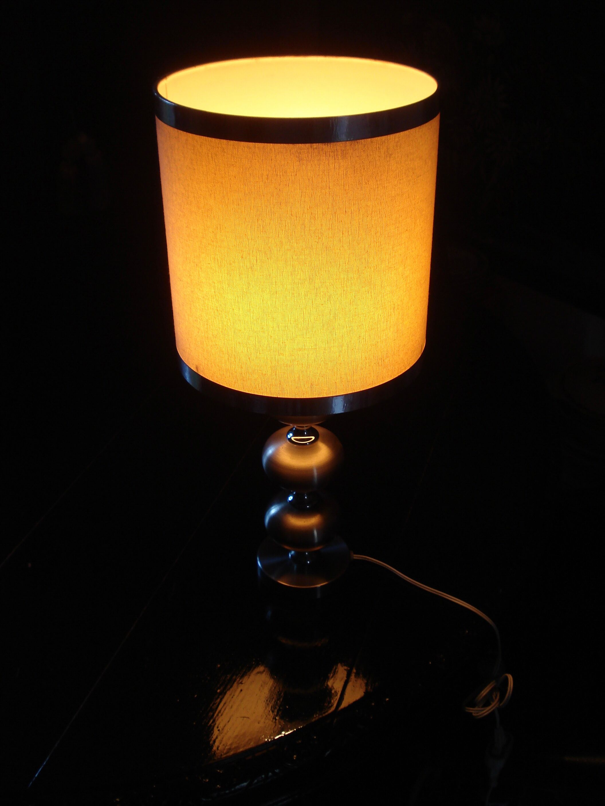 Vintage lamp 1970 alu brush