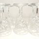 Six glasses - cut - crystalware from Lorraine